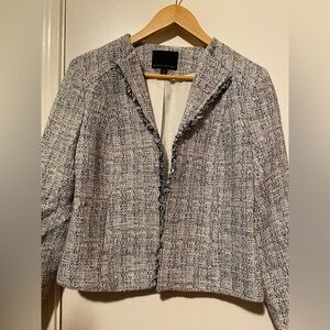 Banana Republic Women's blue and Gray Tweed Jacket